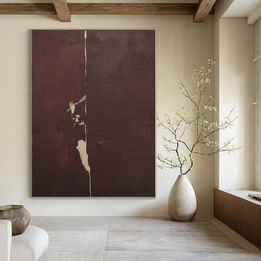 Exclusive Designer - Curated Hand - Rendered Textured Canvas Art for Hallway & Entryway DKH1149