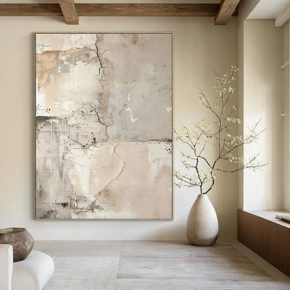 Inspiringly Immense Hand - Painted Textured Abstract Canvas for Art Studio & Workshop DKH1251