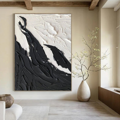 Large Custom Abstract Paintings with Textured Details for Bedroom & Office DTP395