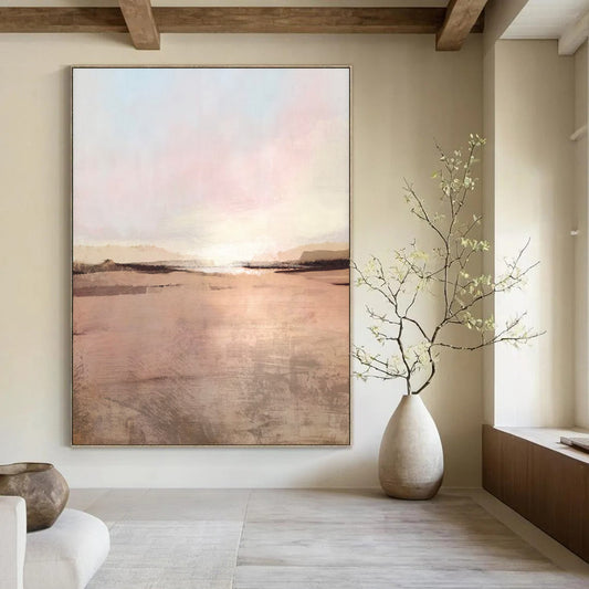 Custom Large-Scale Abstract Art: Hand-Painted, Textured Perfection DTP163