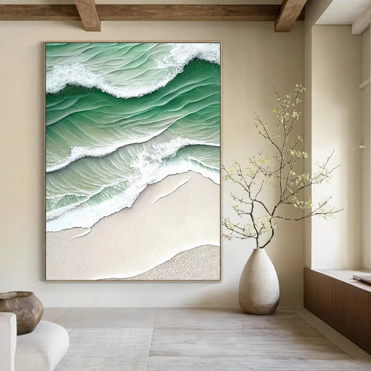 Custom Abstract Paintings: Big Sizes, Textured Excellence for Living Room & Bar DTP290