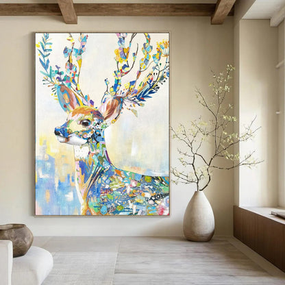 Immense Hand-Painted Abstract Wall Mural for Living Room & Foyer LargeART2209