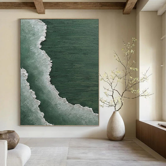 Supersized - Extent Hand - Painted Custom Abstract Treasure (with Unique Textures), for Bedroom and Living Room DKH1501