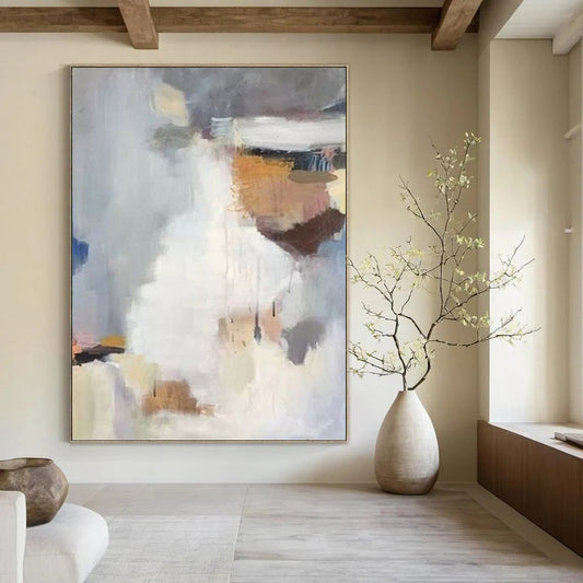 Whimsical Textured Abstract Wall Art for Hallway & Entryway DKH0956
