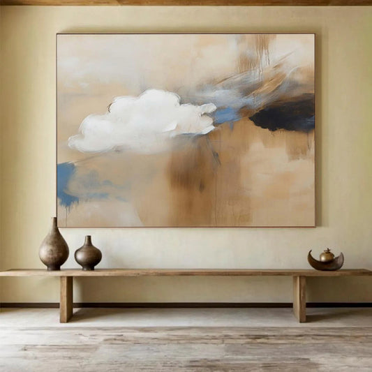 Hand - Crafted Oversized Abstract Painting for Hallway & Bar DKH090