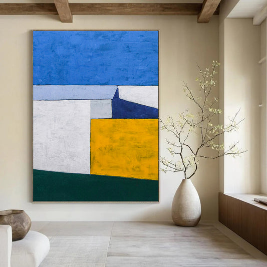 Unique Custom - Painted Textured Canvas Artwork for Living Room & Office DKH1095