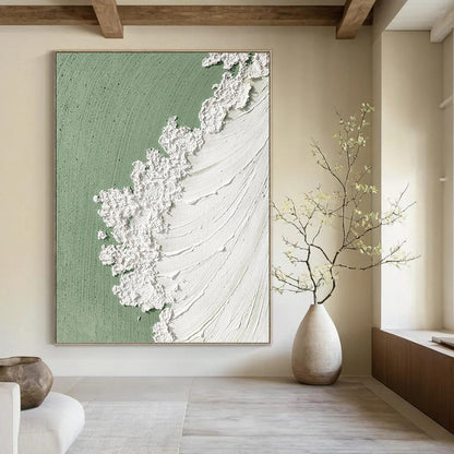 Monumental - Sized Hand - Painted Textured Custom Abstract Epoch, for Decorating Dining Room and Hotel DKH1502