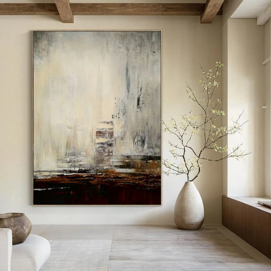 Vast-Scale Hand-Painted Abstract Wall Art for Office & Entryway LargeART2301