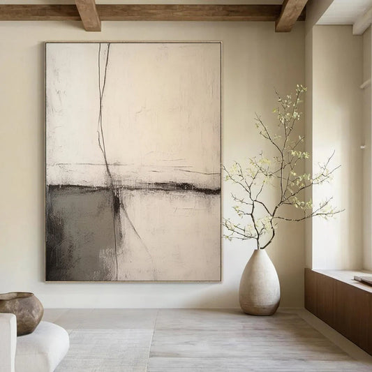 Hand-Painted Large Custom Abstract Artworks for Hotel & Entryway DTP370