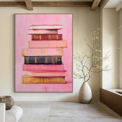 Whimsical & Charming Hand-Painted Custom Abstract Painting for Bedroom & Living Room LargeART2017