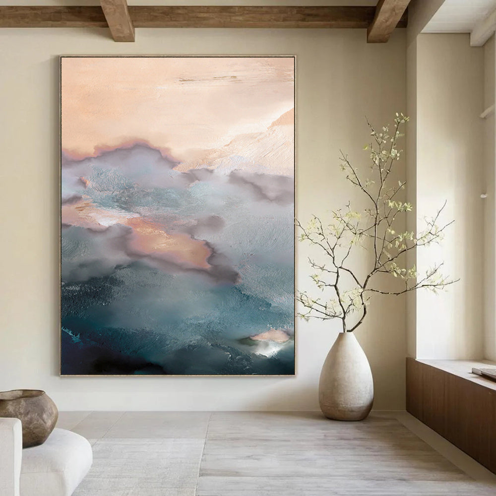 Handmade Custom Abstract Paintings: Big Sizes & Textured Styles DTP164