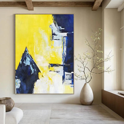 Massive-Scale Hand-Painted Abstract Canvases for Living Room & Office LargeART2304