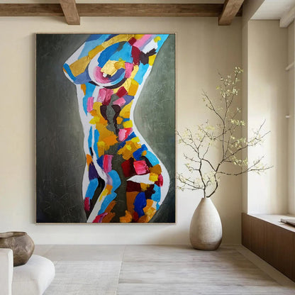 Massive Hand-Painted Abstract Art for Bar & Gym LargeART2189