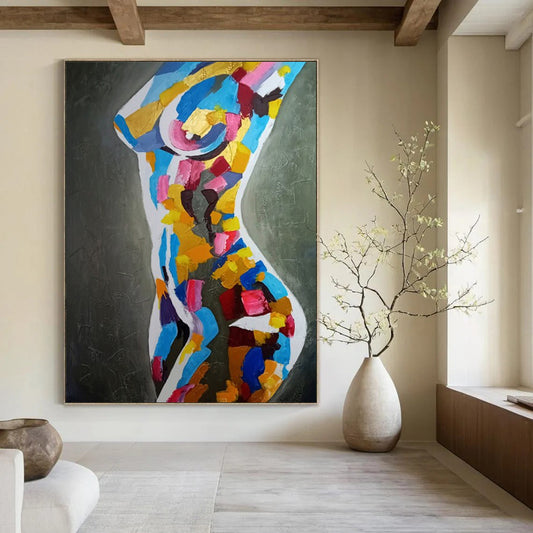 Massive Hand-Painted Abstract Art for Bar & Gym LargeART2189