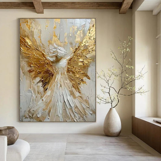 Hand-Painted Bespoke Abstract Canvas for Office & Entryway LargeART1908