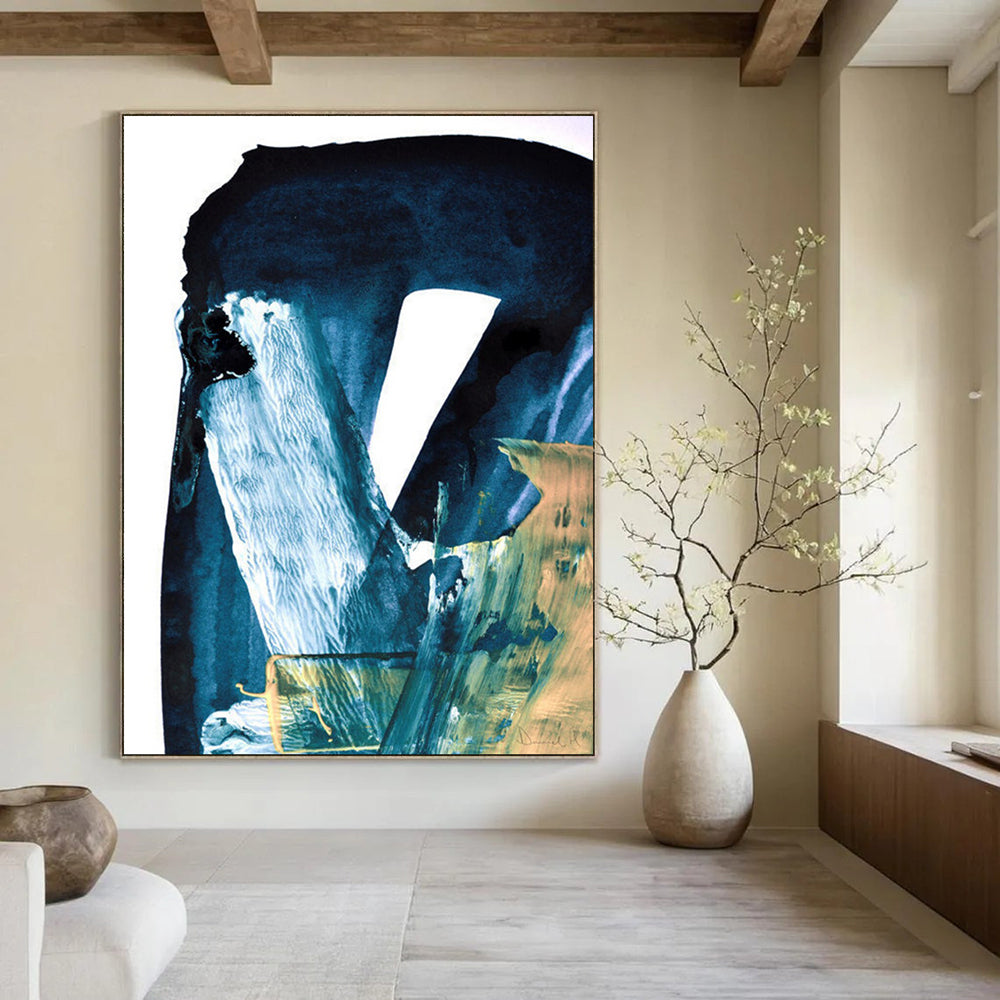 Big Hand-Painted Abstract Creations: Custom, Textured, and Breathtaking DTP190