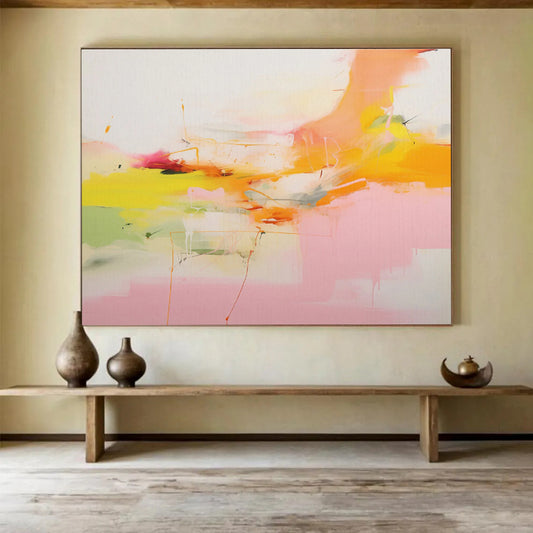 Striking Textured Abstract Mural for Bar & Dining Room DKH490