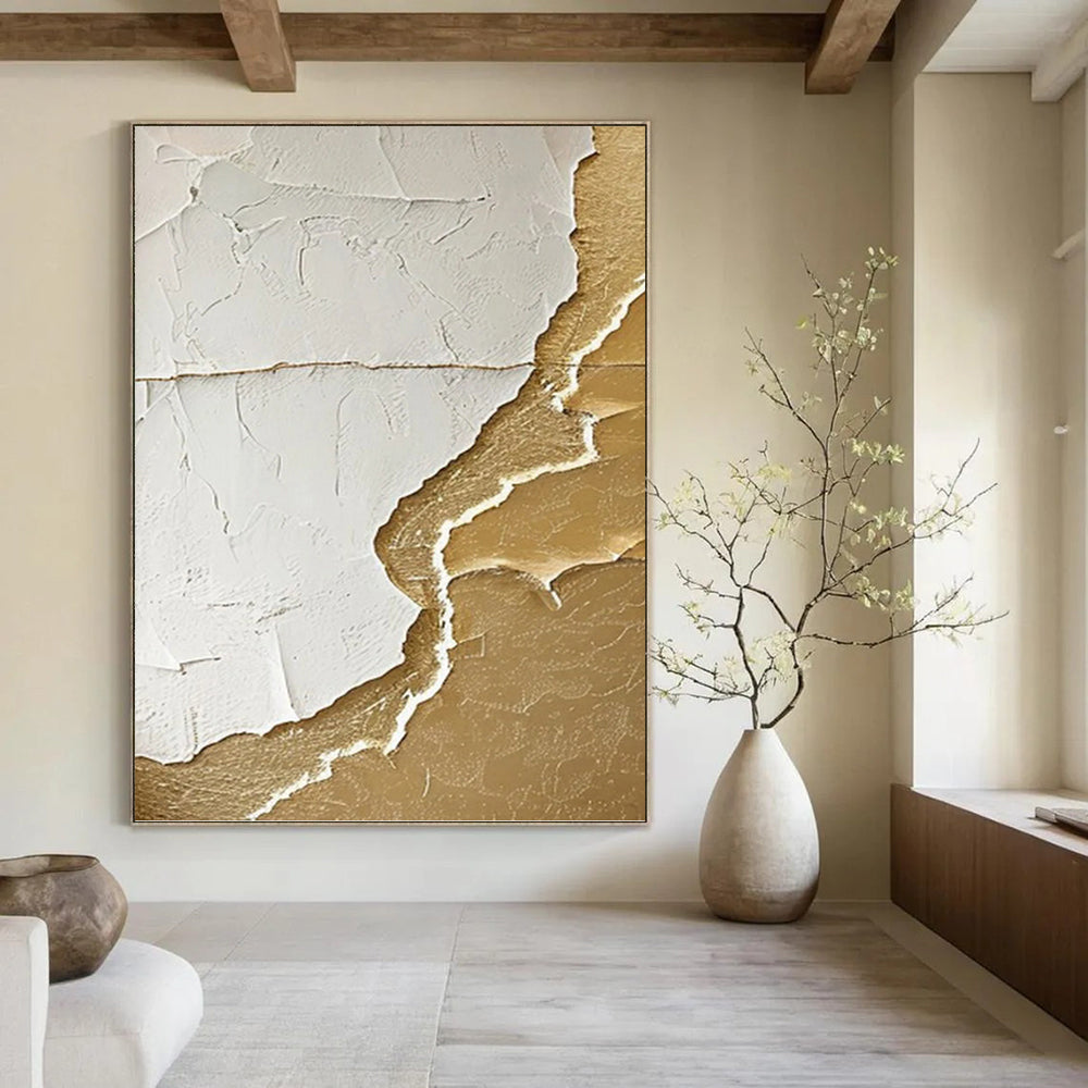 Vast Hand - Painted Custom Textured Abstract Wall Decor for Hallway & Bar DKH0986