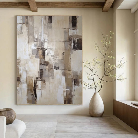 Fashion - Forward Hand - Painted Textured Abstract Art for Living Room & Bar DKH1307