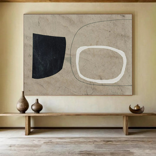 Idyllic Large - Scale Abstract Canvas for Bedroom & Entryway LargeART1789