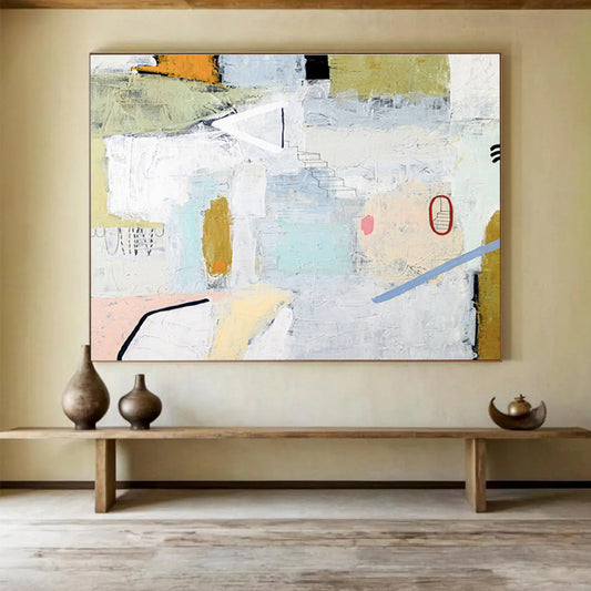 Gigantic Hand - Painted Abstract Wall Painting for Bedroom & Hallway DKH554
