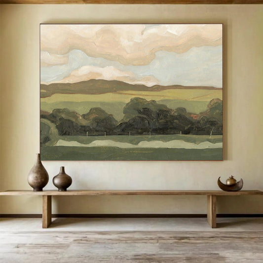 Oversized Abstract Canvas for Office & Dining Room DKH425