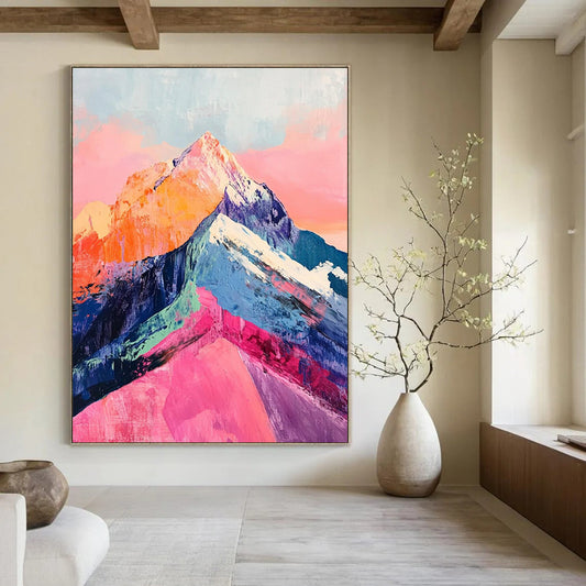 Handmade Big-Scale Abstract Art: Textured Wonders for Bar & Entryway DTP283