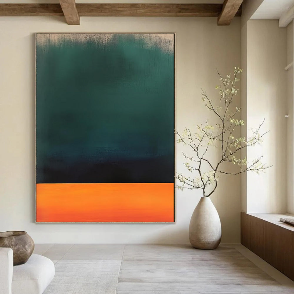 Serene & Subtle Oversized Custom Hand-Painted Abstract Painting for Bedroom & Hallway LargeART1950