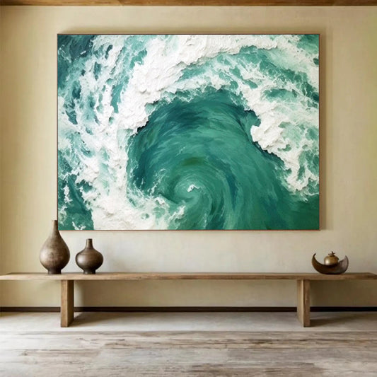 Serene Large - Format Abstract Painting for Entryway & Bedroom LargeART1645