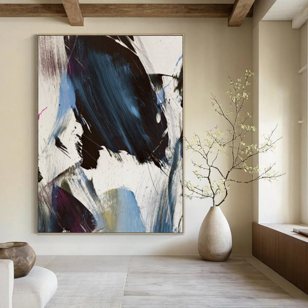 Big-Size Custom Hand-Painted Abstract Art: Textures for Every Room DTP186