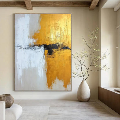 Monumental-Sized Hand-Painted Abstract Wall Art for Office & Dining Room LargeART2371