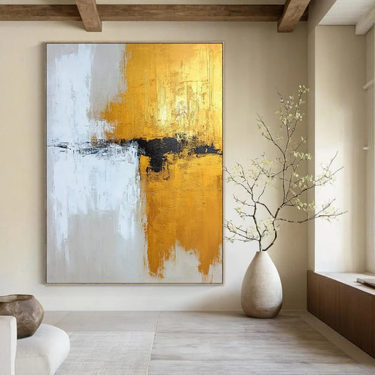 Monumental-Sized Hand-Painted Abstract Wall Art for Office & Dining Room LargeART2371
