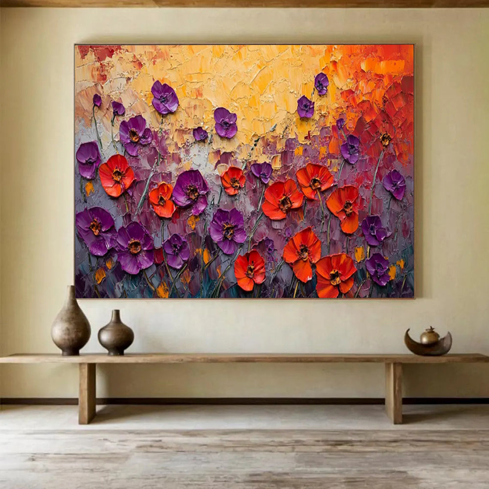 Whimsical Large Abstract Wall Decor for Bedroom & Office LargeART1765