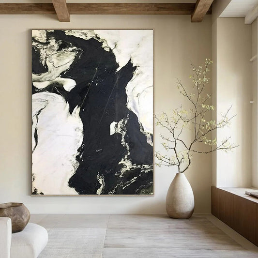 Massive Custom - Crafted Textured Canvas Abstract for Dining Room & Bar DKH1047