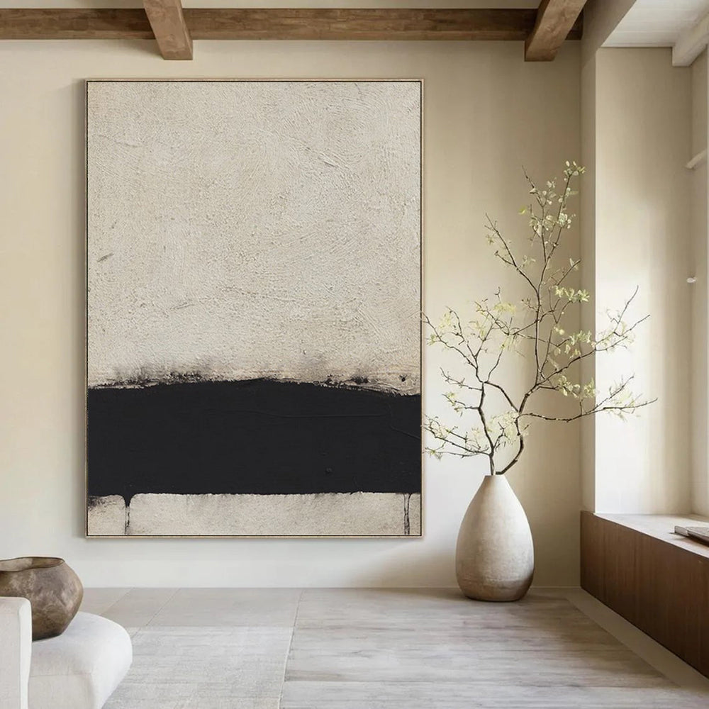 Large - Sized Fashion - Forward Hand - Painted Textured Abstract Art on Canvas for Bar & Entryway DKH1419
