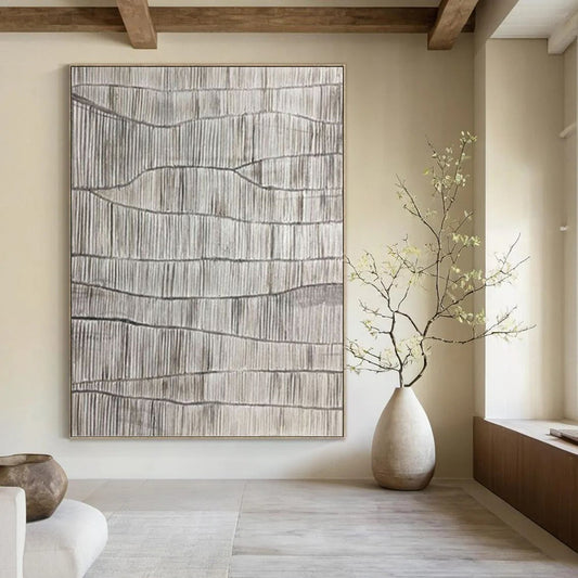 Gigantic Hand - Crafted Custom Textured Canvas Abstract for Hallway & Bar DKH1042