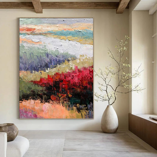 Inspiring Hand - Painted Textured Abstract for Office & Living Room DKH1273