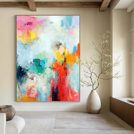 Impressive Hand - Rendered Textured Canvas Abstract for Office & Entryway DKH1065