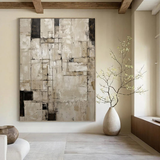 Spirited Hand - Painted Textured Abstract for Office & Entryway DKH1315