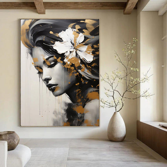 Handmade Textured Abstract Artwork for Dining Room & Hallway LargeART2170