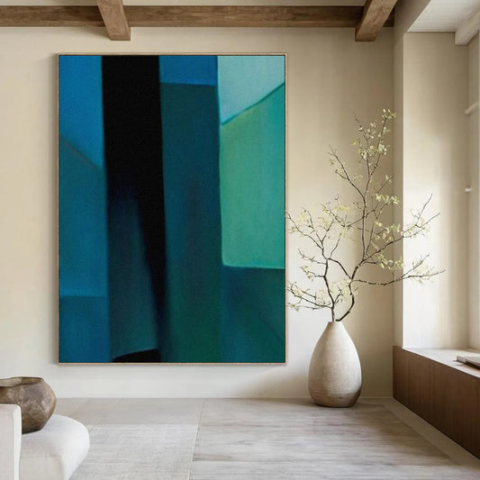 Enormous-Sized Hand-Painted Abstract Installations for Living Room & Home Library LargeART2256