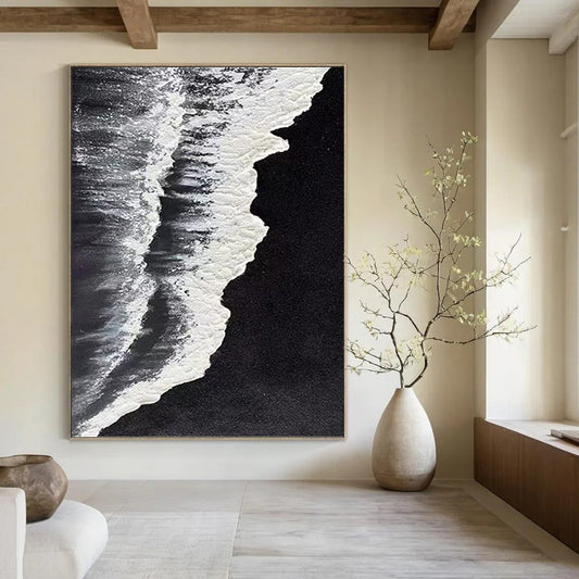 Contemporary Textured Abstract Mural for Office & Bar DKH0962
