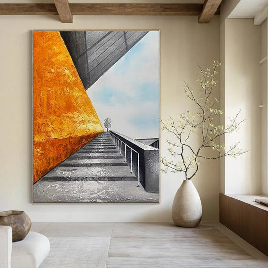 Custom Hand-Painted Abstract Masterpieces for Bedroom & Living Room DTP281