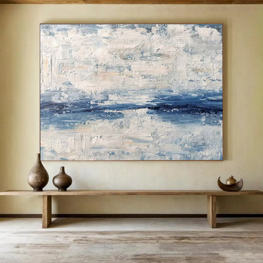 Monumental Original Hand - Applied Textured Abstract Canvas for Statement Walls DKH791