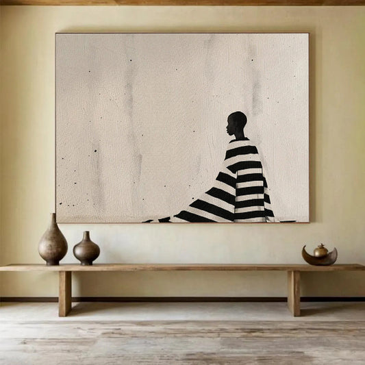 “Form Fusion” Oversized Abstract Art for Office & Dining Room DKH228