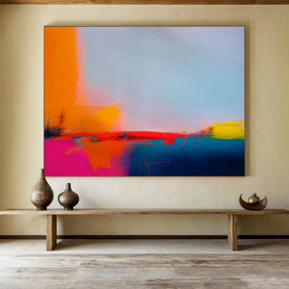 Striking Vast Abstract Painting for Hallway & Bar LargeART1684