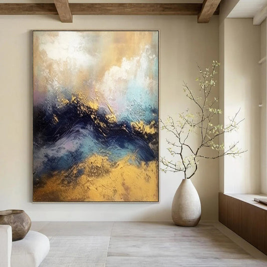 Hand-Painted Personalized Abstract Painting for Living Room & Bar LargeART1941