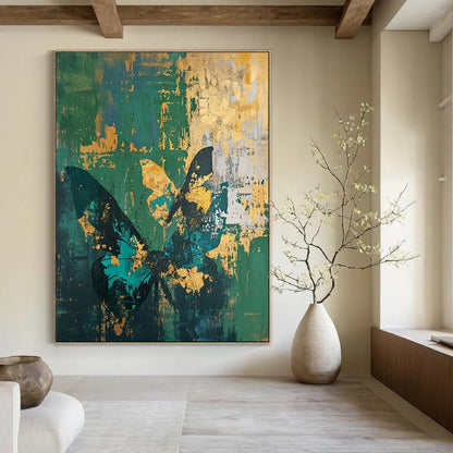 Hand-Painted Bespoke Abstract Canvas for Dining Room & Entryway LargeART1883