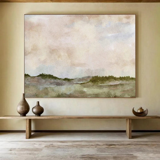 Oversized Hand-Painted Abstract Murals for Entryway & Hallway LargeART1488