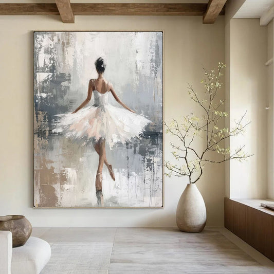 Large-Scale Hand-Painted Abstract Artwork for Living Room & Dining Room LargeART2174